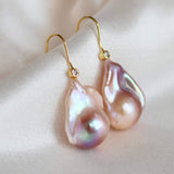 Barok ørekroge lilla - forgyldt