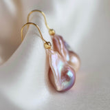 Barok ørekroge lilla - forgyldt